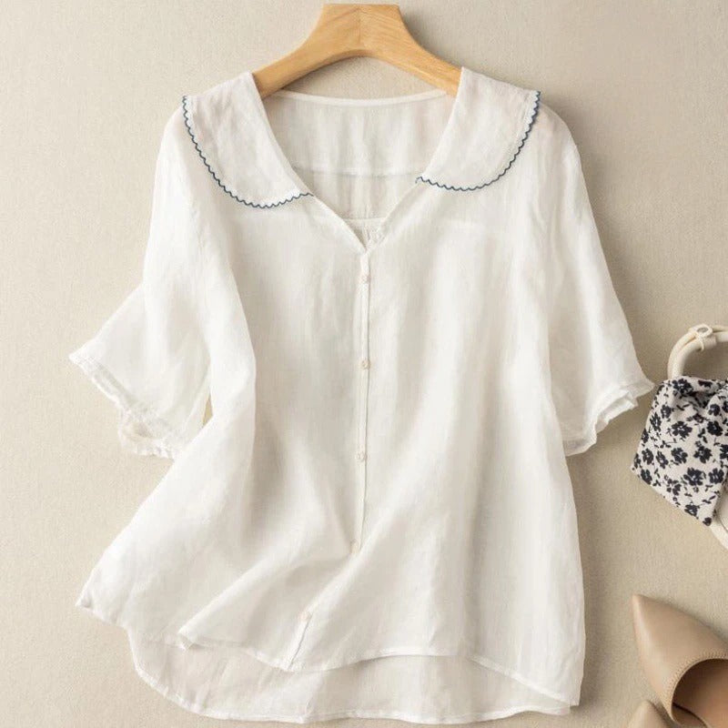 EIRÉNE™  | Luftige linne blus