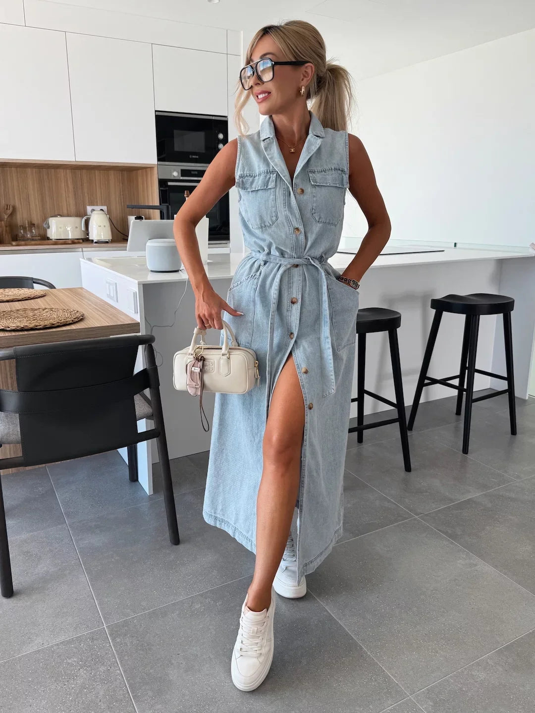 Louisa | Maxiklänning i Denim